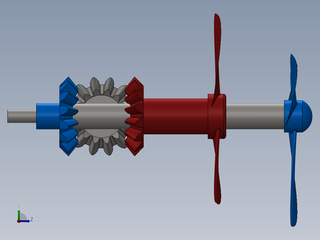 螺旋桨(23)左视图