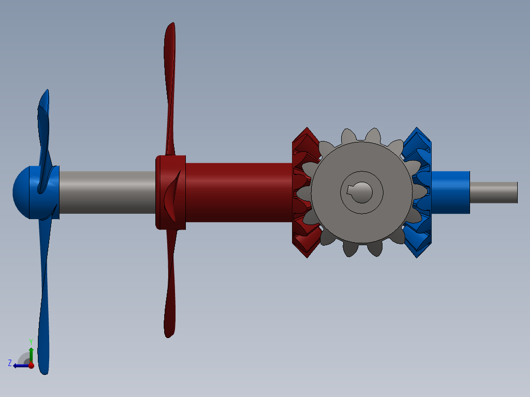 螺旋桨(23)右视图
