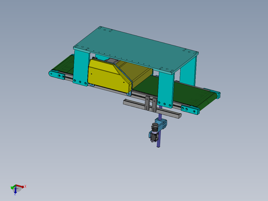 小型台面带式输送机构