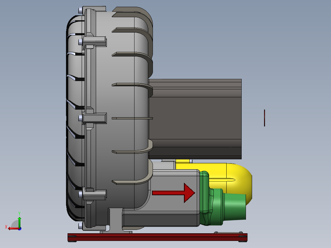 泵、水泵(7)后视图