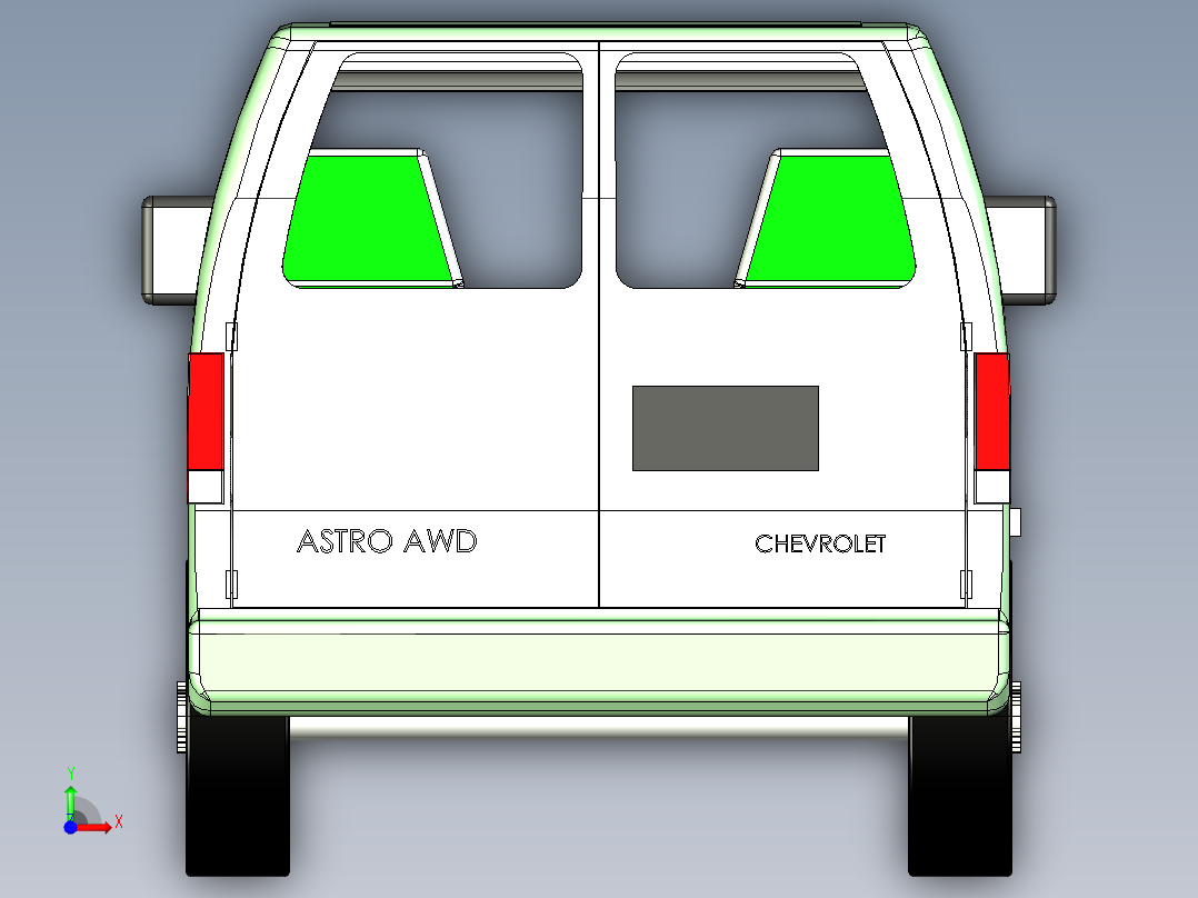B3003584-阿斯特罗货车房车前视图