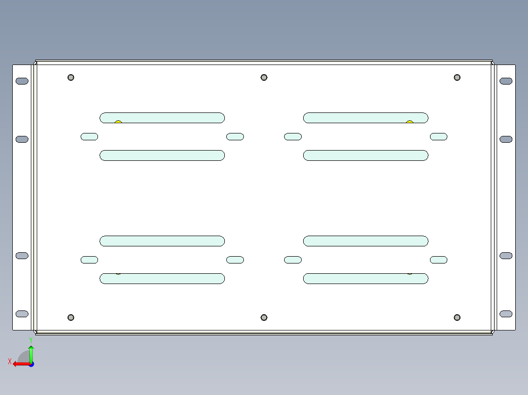 电源分配模块(6U)后视图
