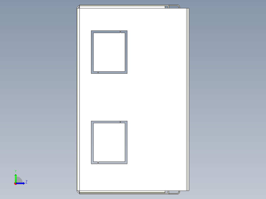 电源分配模块(6U)左视图