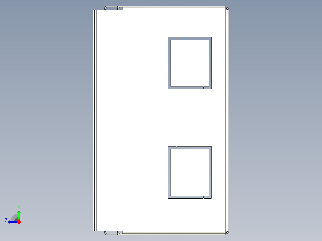 电源分配模块(6U)右视图