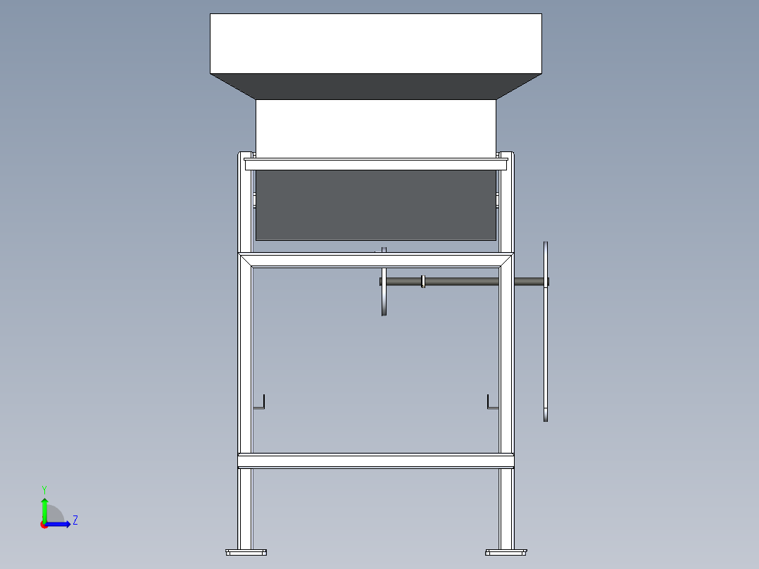 B3004092-谷物分离机振动筛左视图