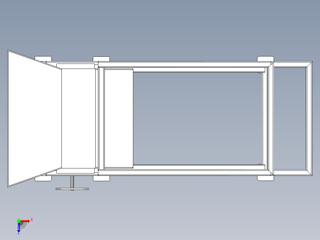 B3004092-谷物分离机振动筛俯视图