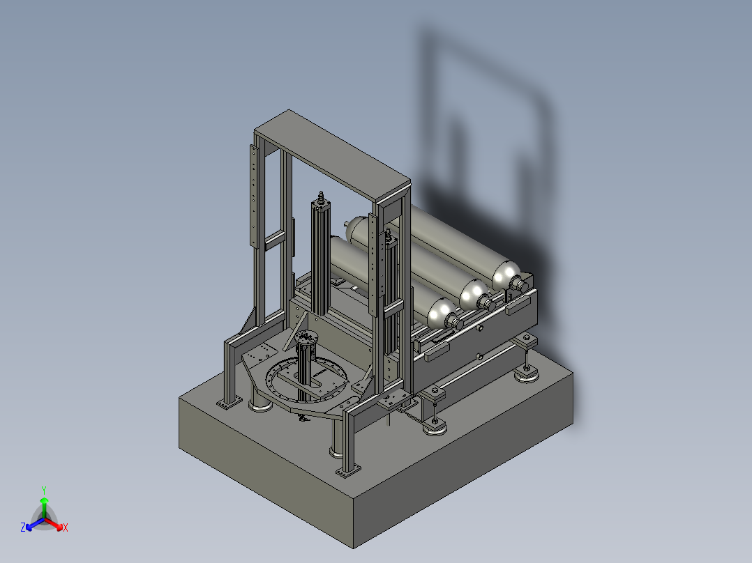 氮气罐升降传送装置