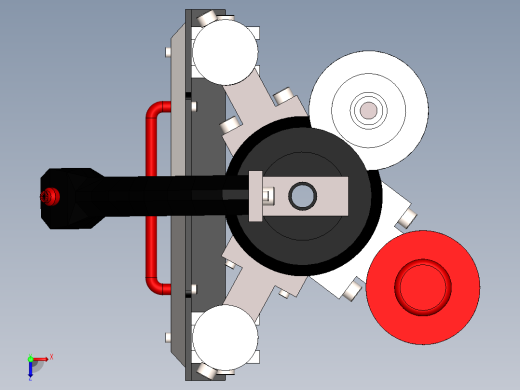 手枪左轮冲锋枪老式狙击步枪设计3D图纸cgpdesign-academy-mini-gun-design-by-sami-ohran SW俯视缩略图
