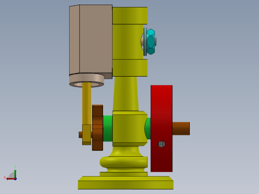 单缸摇摆蒸汽机wobbler-steam-engine-2832-模型格式为 sw后视缩略图