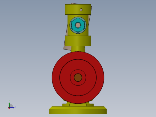 单缸摇摆蒸汽机wobbler-steam-engine-2832-模型格式为 sw左视缩略图