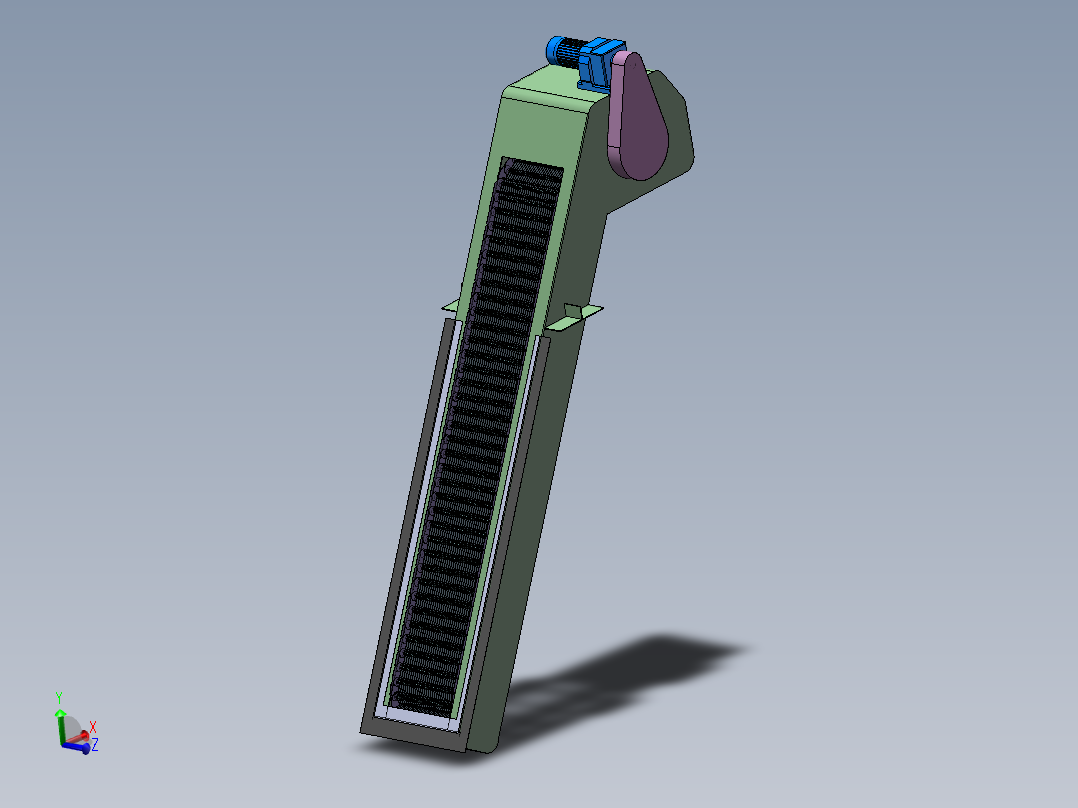 回转式除污格栅机