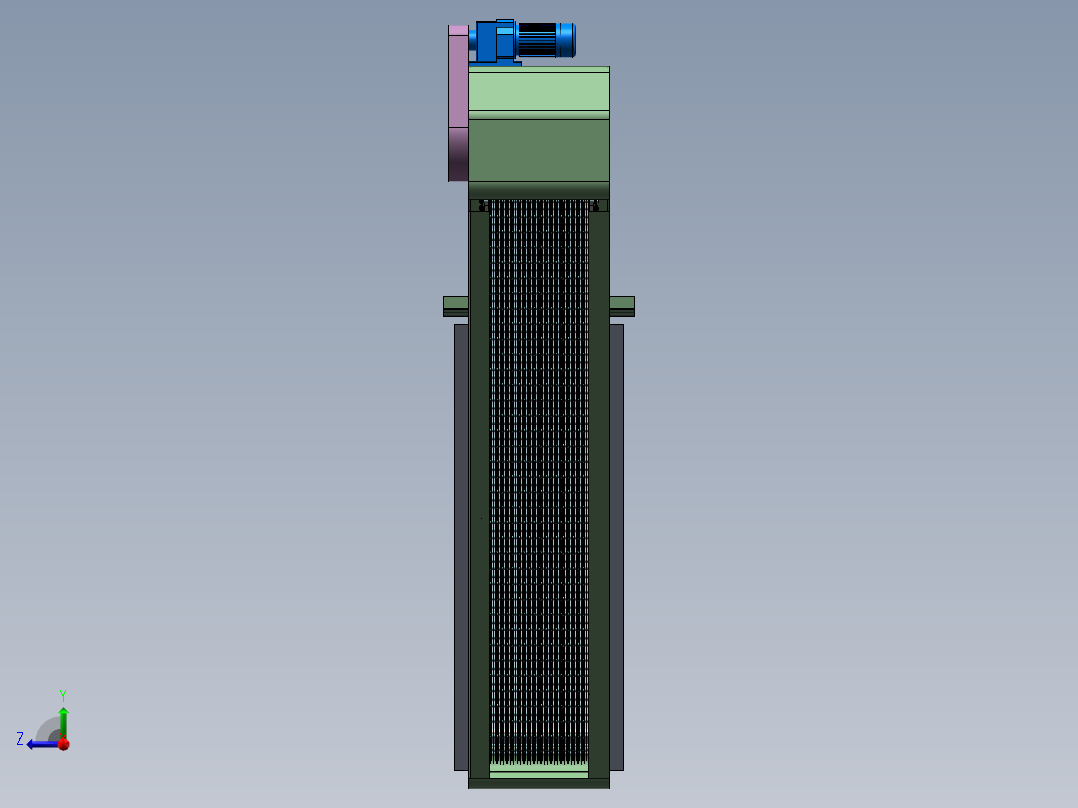 回转式除污格栅机右视图