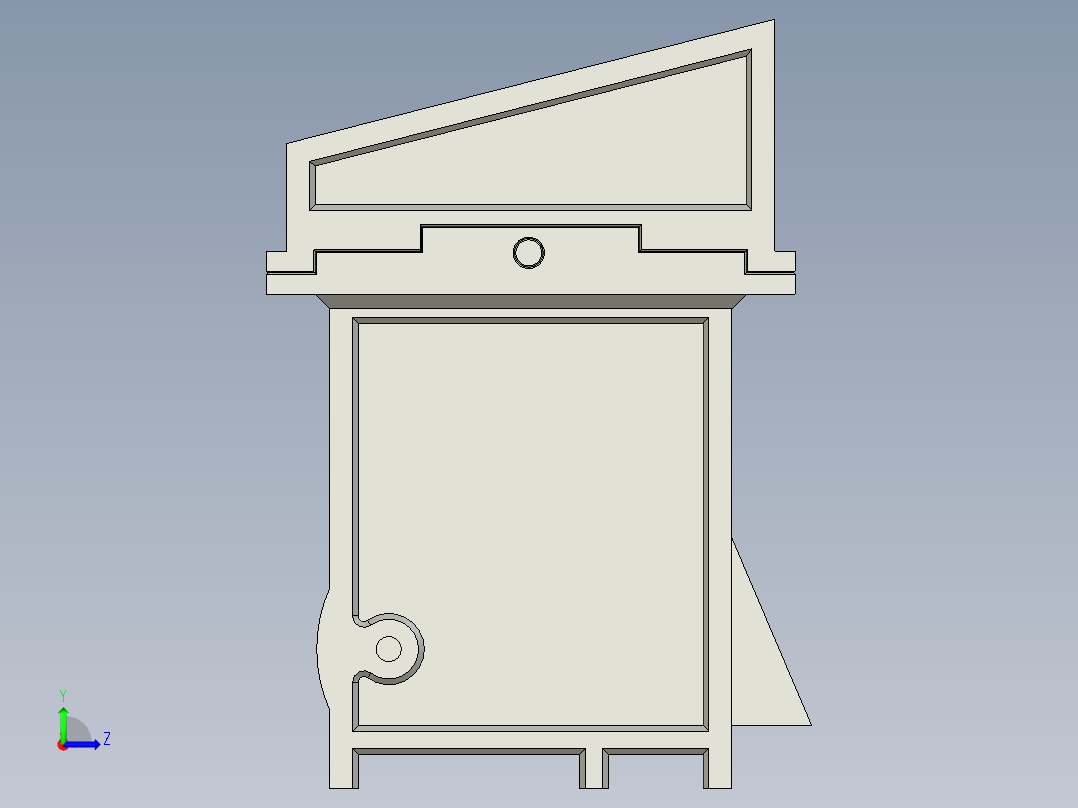 水稻脱粒机左视图