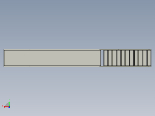 带平台的楼梯   Inventor后视缩略图