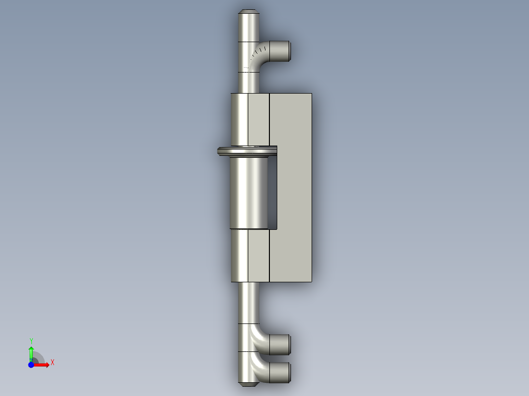 Z弹簧插销H1H2-1前视图