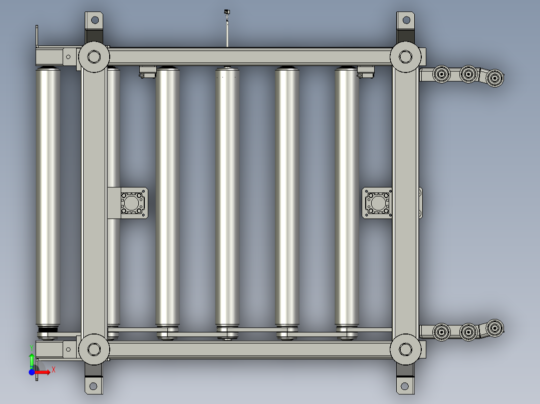 SAPMMZ01-09500NG辊筒线模块前视图