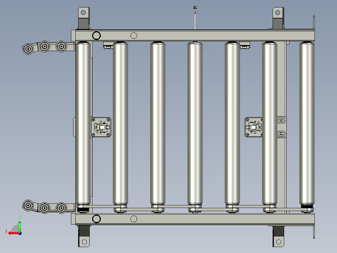 SAPMMZ01-09500NG辊筒线模块后视图