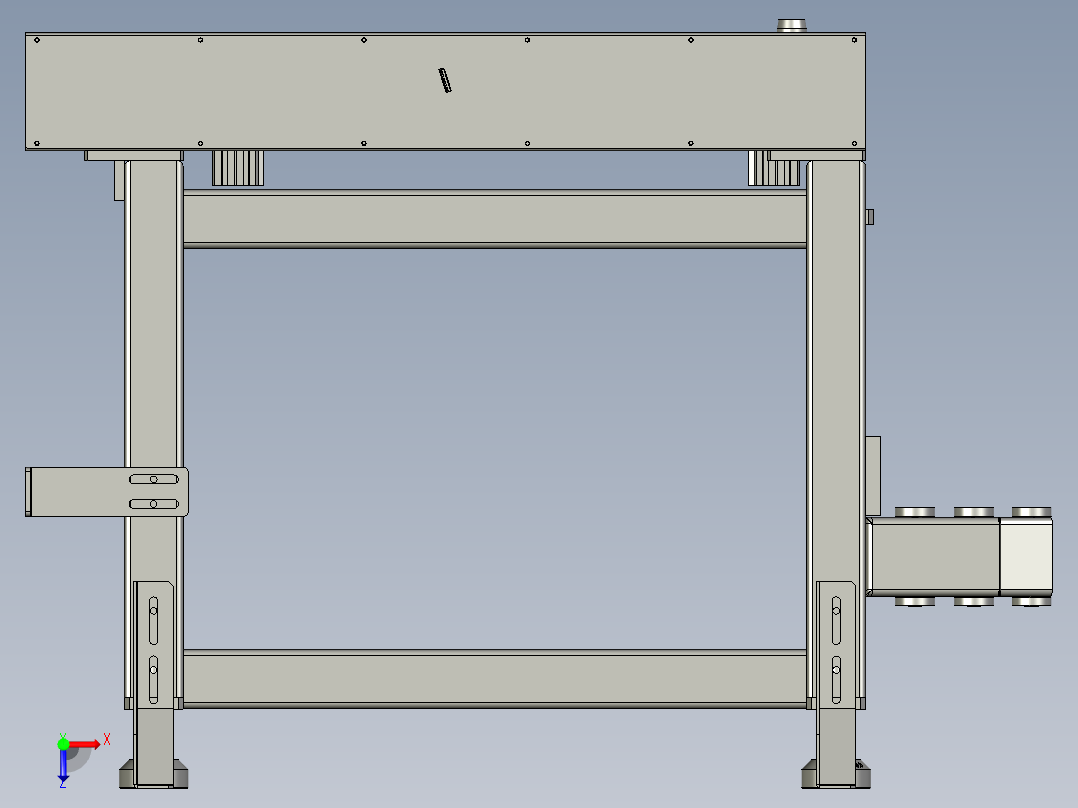 SAPMMZ01-09500NG辊筒线模块俯视图