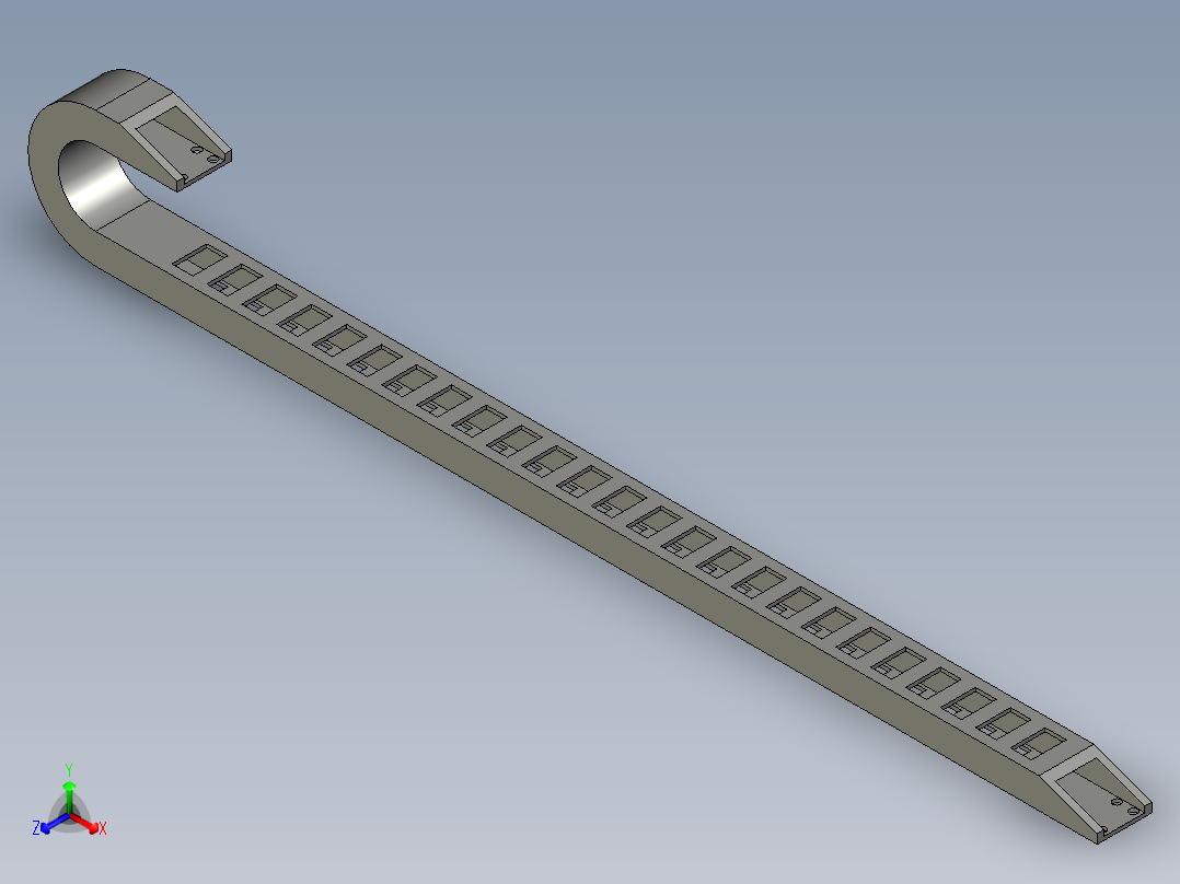 拖链18X37正等轴测图