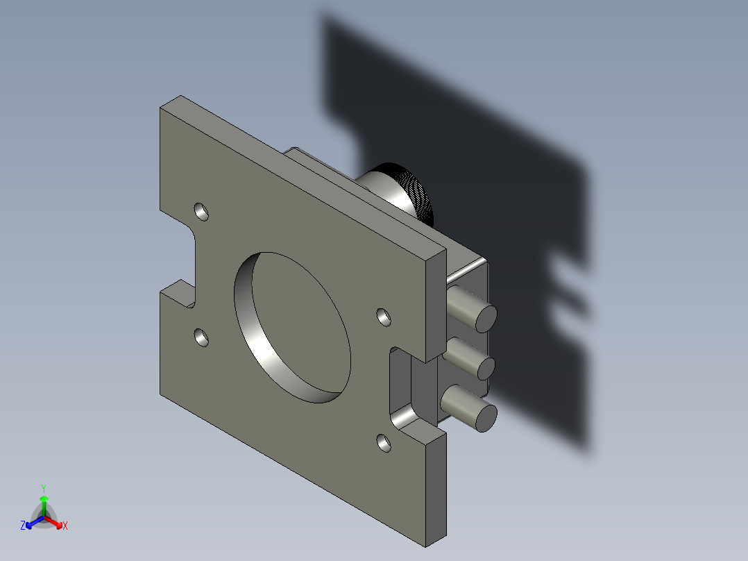 V1相机装配-底壳-相机-维修线V11主视图