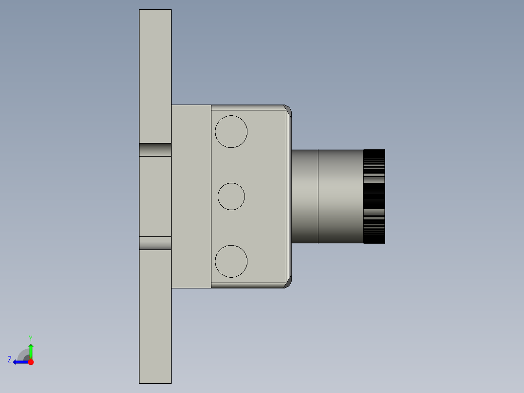 V1相机装配-底壳-相机-维修线V11右视图