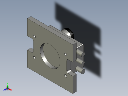 V1相机装配-底壳-相机-维修线V11正等轴测缩略图