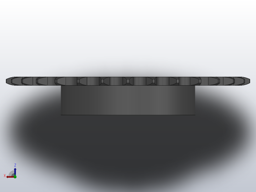 直孔链轮083／084型_30-083／084-1俯视缩略图