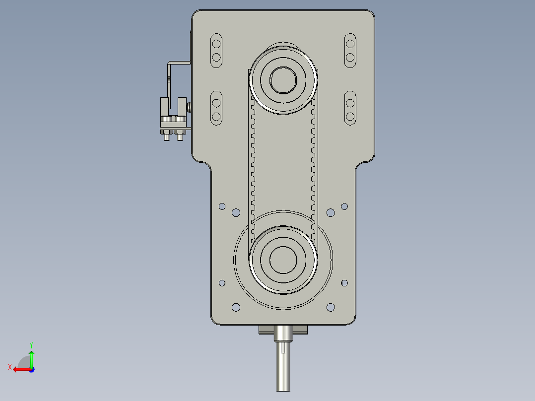 M070-KK86-340-200W-带联轴器反折后视图