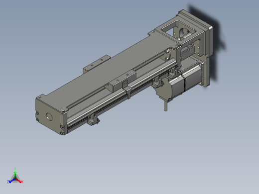 M070-KK86-340-200W-带联轴器反折正等轴测缩略图