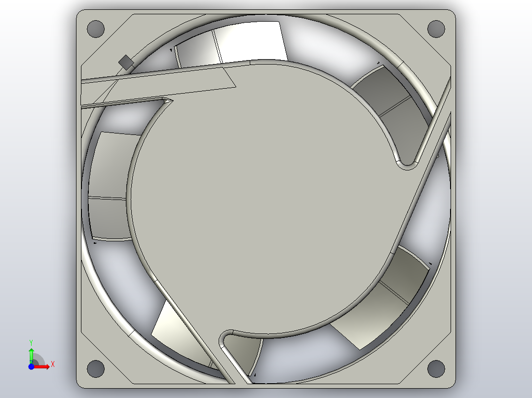 台湾建准AC风扇SF23092A 2092HBL.GN前视图