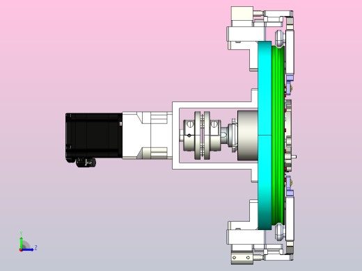 椭圆链条环形导轨左视缩略图