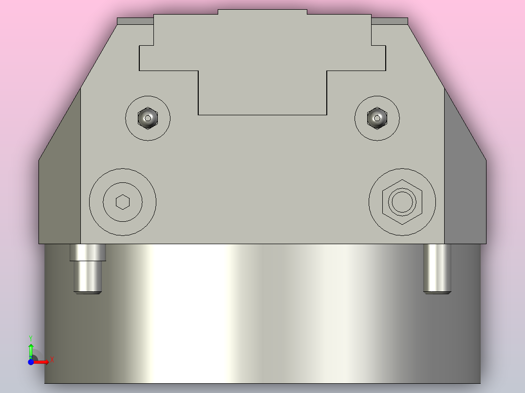 气动夹紧系统SCHUNK-0405360 KSF plus 160, 0前视图