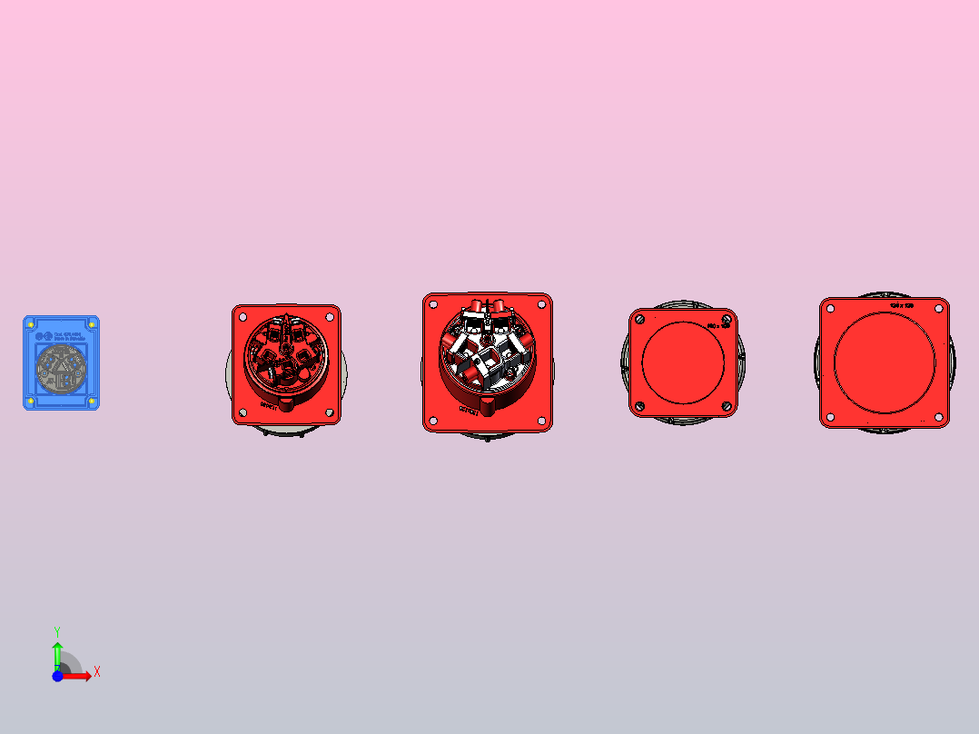 电源插座 380 V 125 A 380 V 63 A 220 V16 A前视图