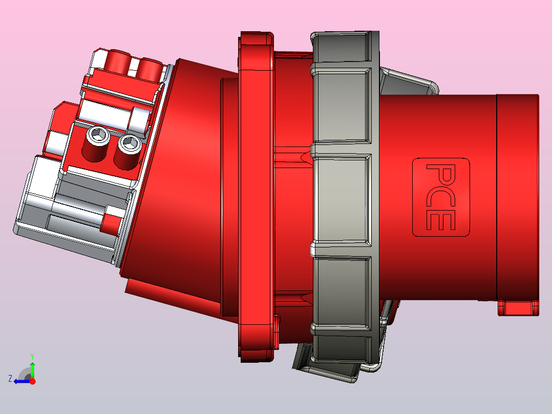 电源插座 380 V 125 A 380 V 63 A 220 V16 A右视图