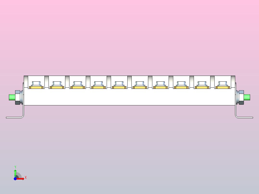 接线盒кб25-10端子排前视图