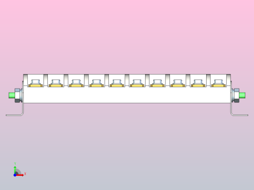 接线盒кб25-10端子排前视缩略图