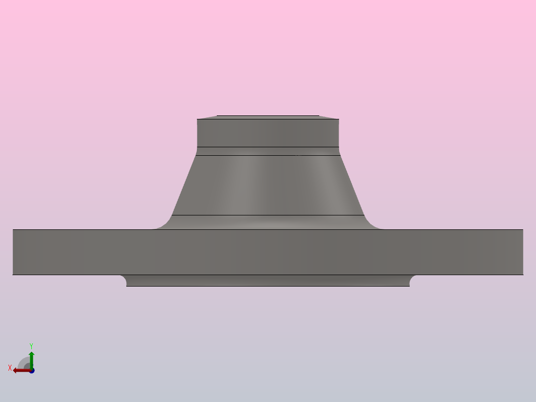 凸面对焊钢制管法兰_20-2.5（系列1）后视图