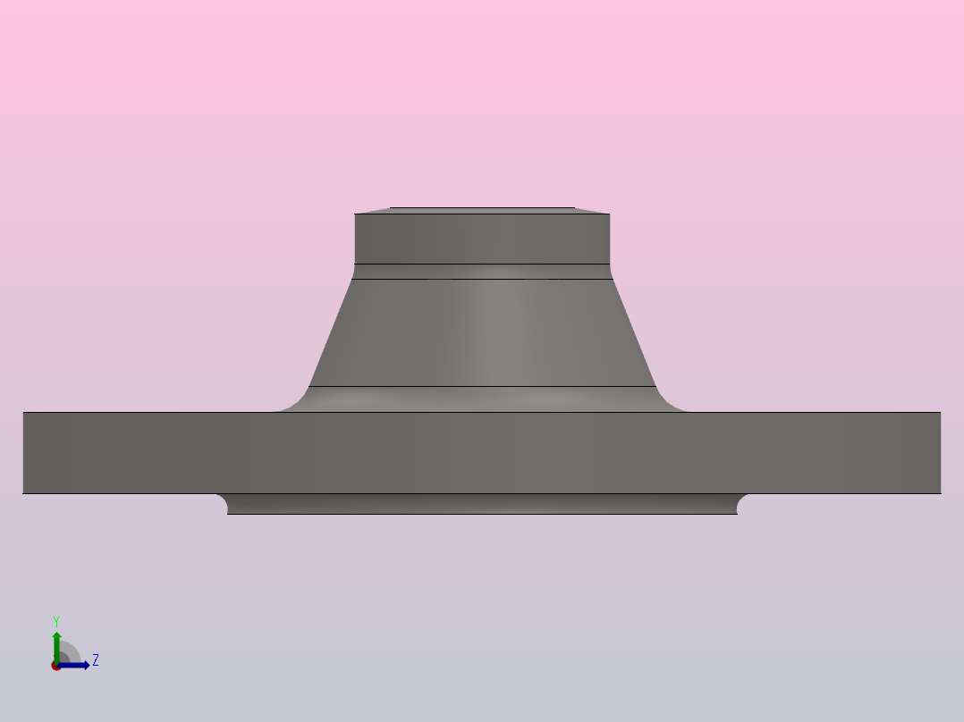 凸面对焊钢制管法兰_20-2.5（系列1）左视图