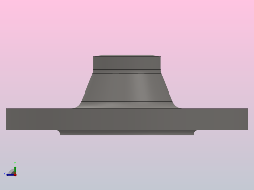 凸面对焊钢制管法兰_20-2.5（系列1）右视缩略图