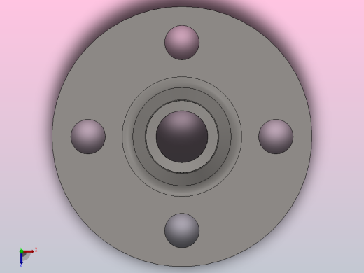 凸面对焊钢制管法兰_20-2.5（系列1）俯视缩略图