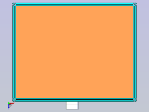 三轴自动化装配工作平台设计俯视缩略图