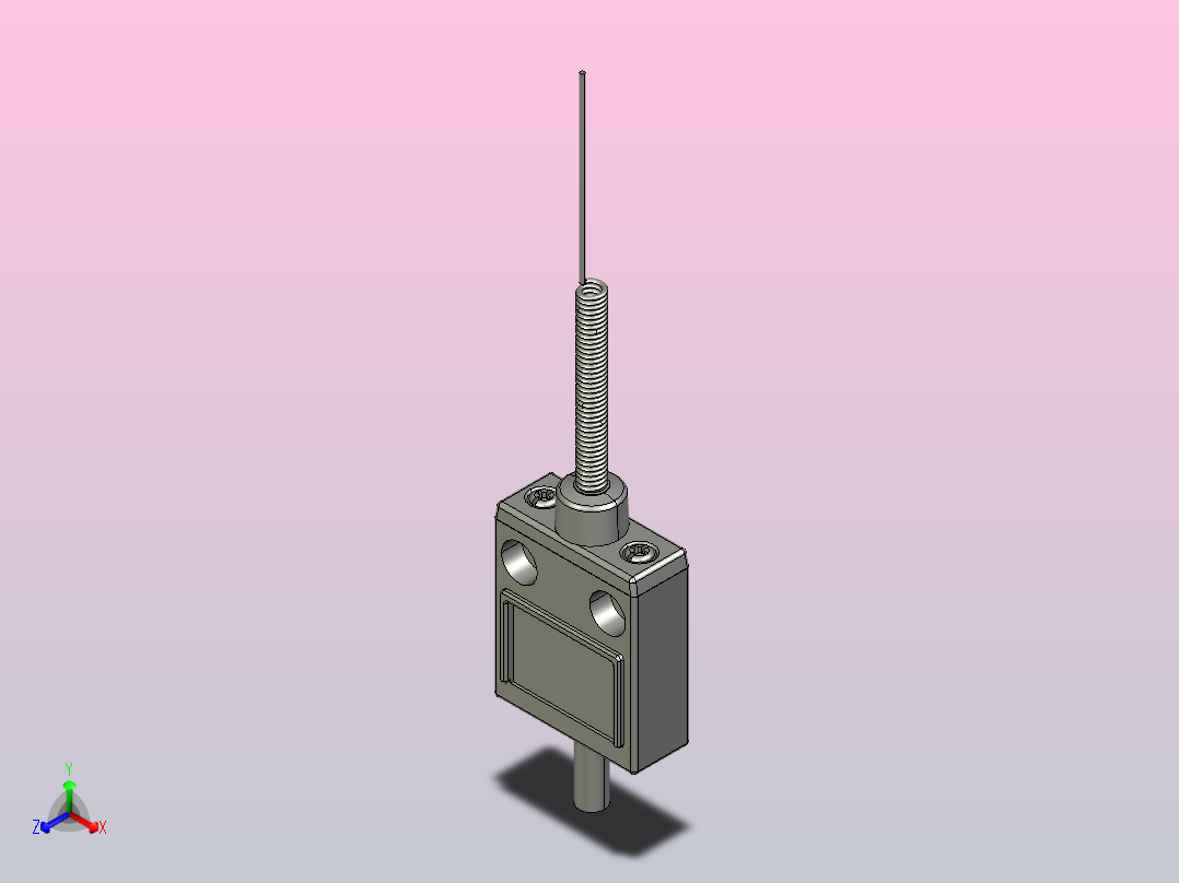 行程开关传感器TZ-3169主视图
