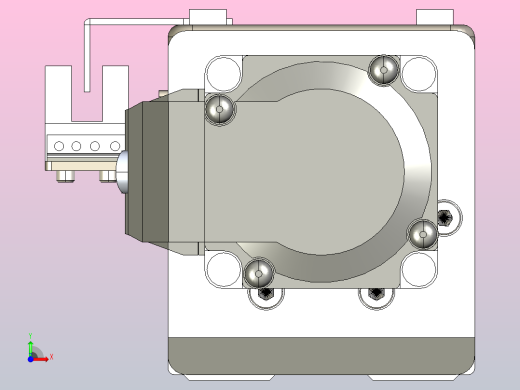 银光单轴机械手直线模组，单轴滑台3d模型BSC-50-P□□-200-1-□-J-01前视缩略图