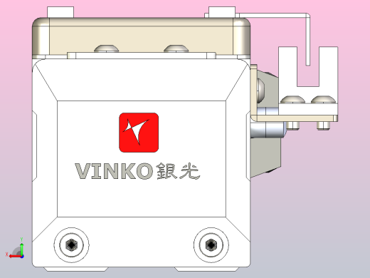 银光单轴机械手直线模组，单轴滑台3d模型BSC-50-P□□-200-1-□-J-01后视缩略图