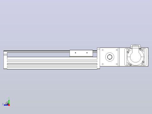 皮带直线轴半封闭可选导轨TPA-HNB-85D-90-L150-MR-C-P20-N3右视缩略图