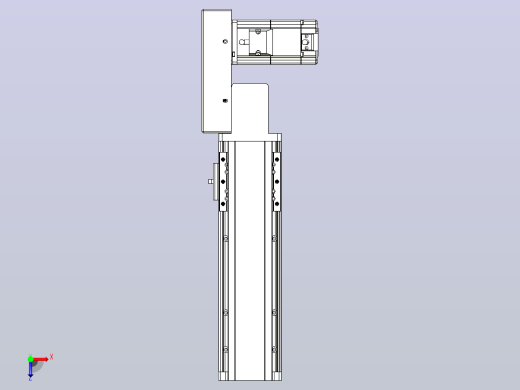 皮带直线轴半封闭可选导轨TPA-HNB-85D-90-L150-MR-C-P20-N3俯视缩略图