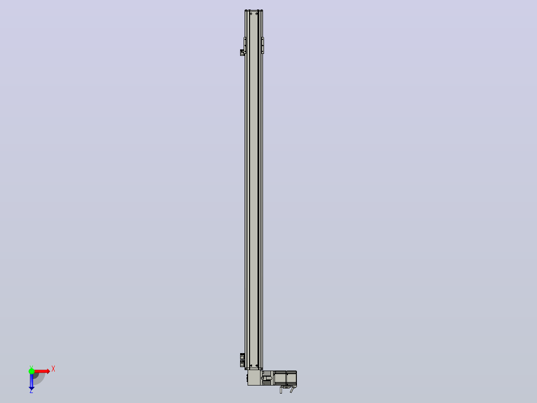 MT75BT半封闭皮带滑台[MT75BT.L80.1300.LT.P40.C3]俯视图