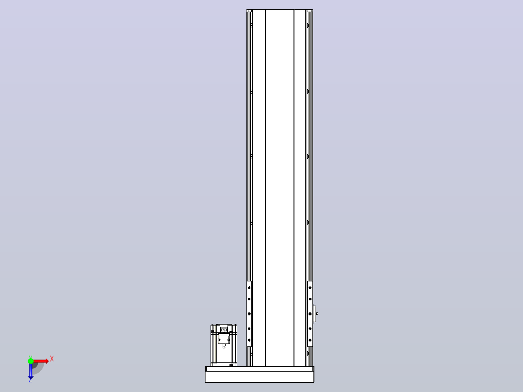 日规模组半封闭丝杆TPA-HNR-202D-2510C-L750-ML-C-P75-N3俯视图