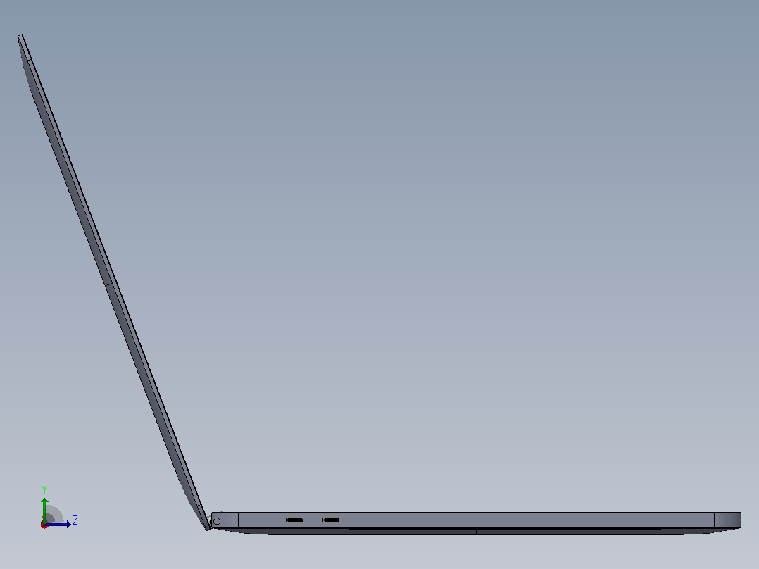 MacBook+15触摸杆2017左视图