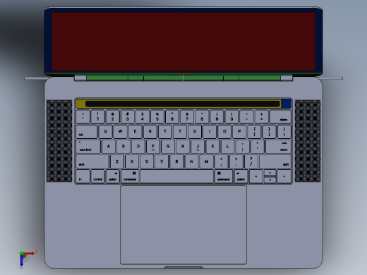 MacBook+15触摸杆2017俯视缩略图